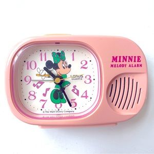 Vintage Disney Minnie Melody Lorus quartz  alarm clock